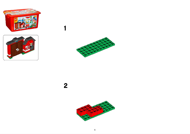 Página 1 del manual Manual de usuario Lego My First LEGO® town