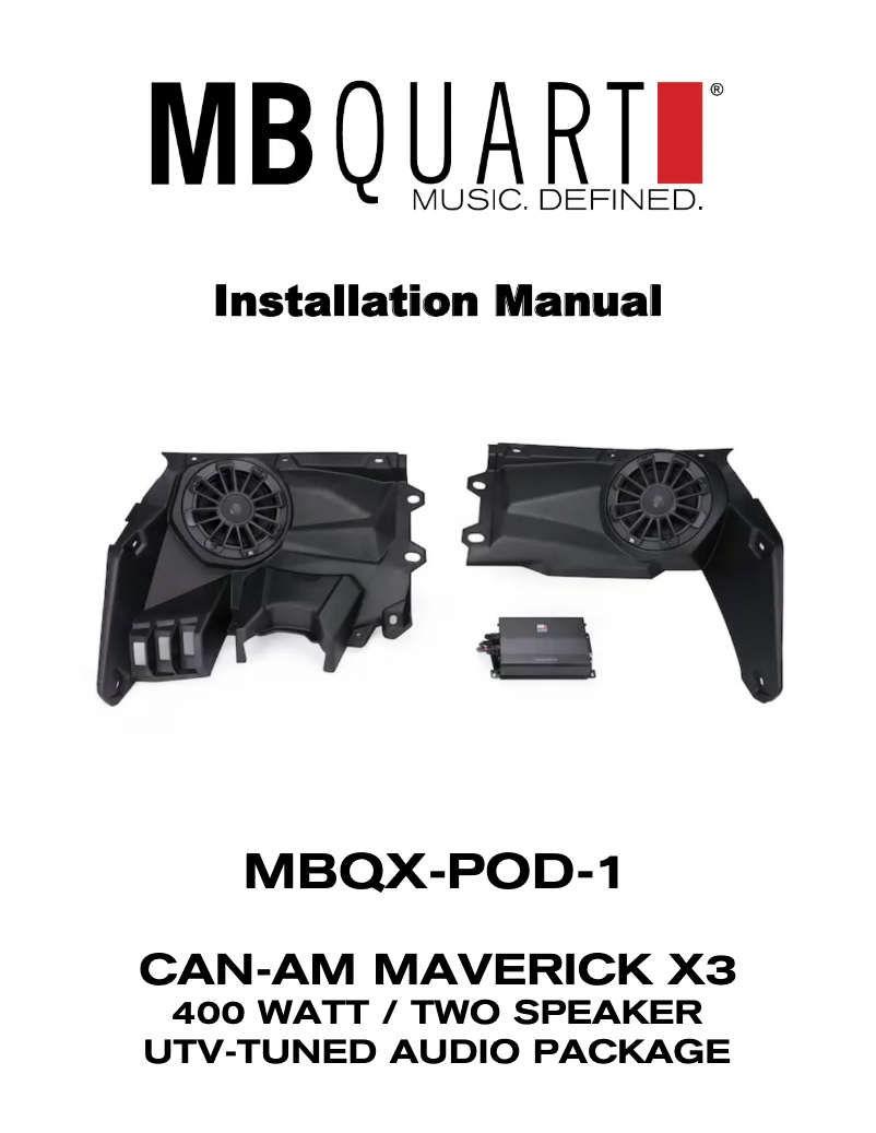 Imagen de la primera página del manual del dispositivo MBQX-POD-1