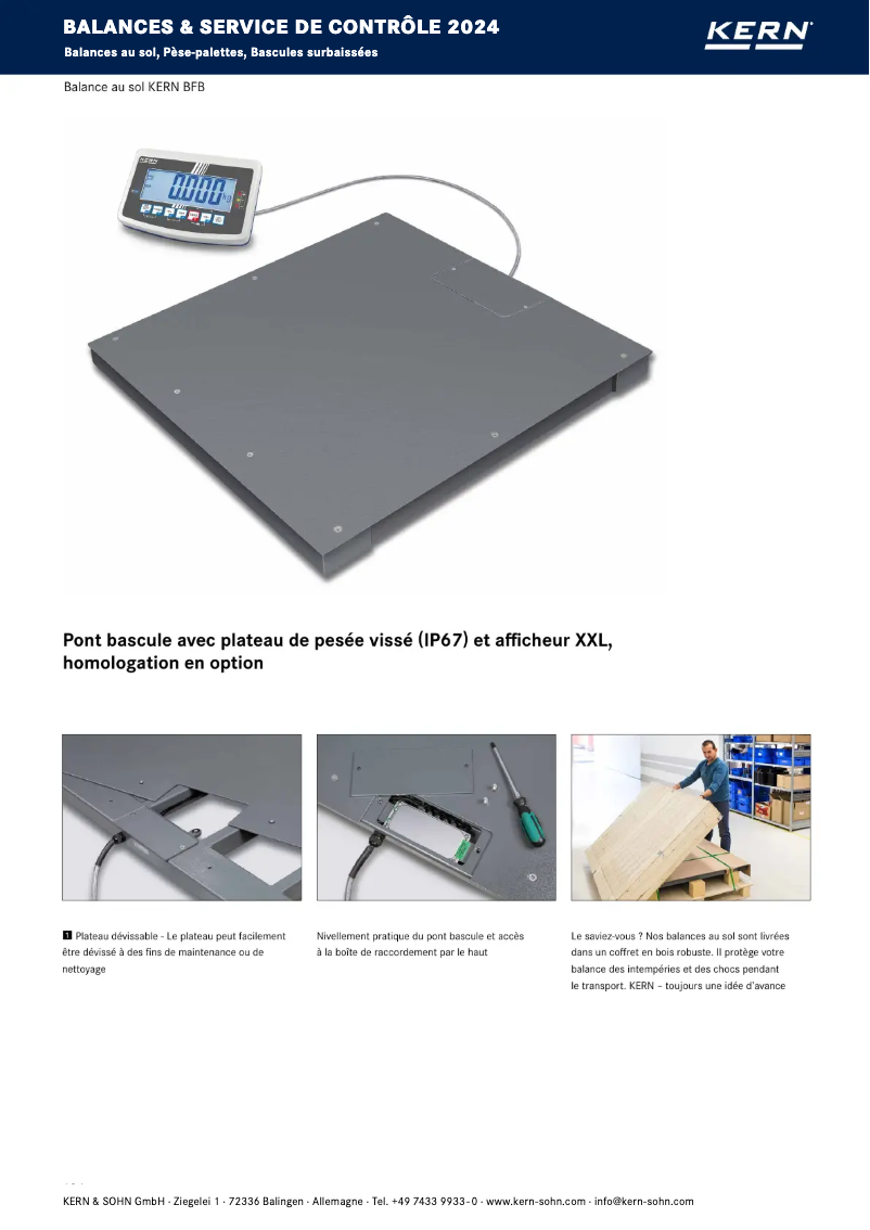 Página 1 del manual Folleto Kern BFB 1T-4AM