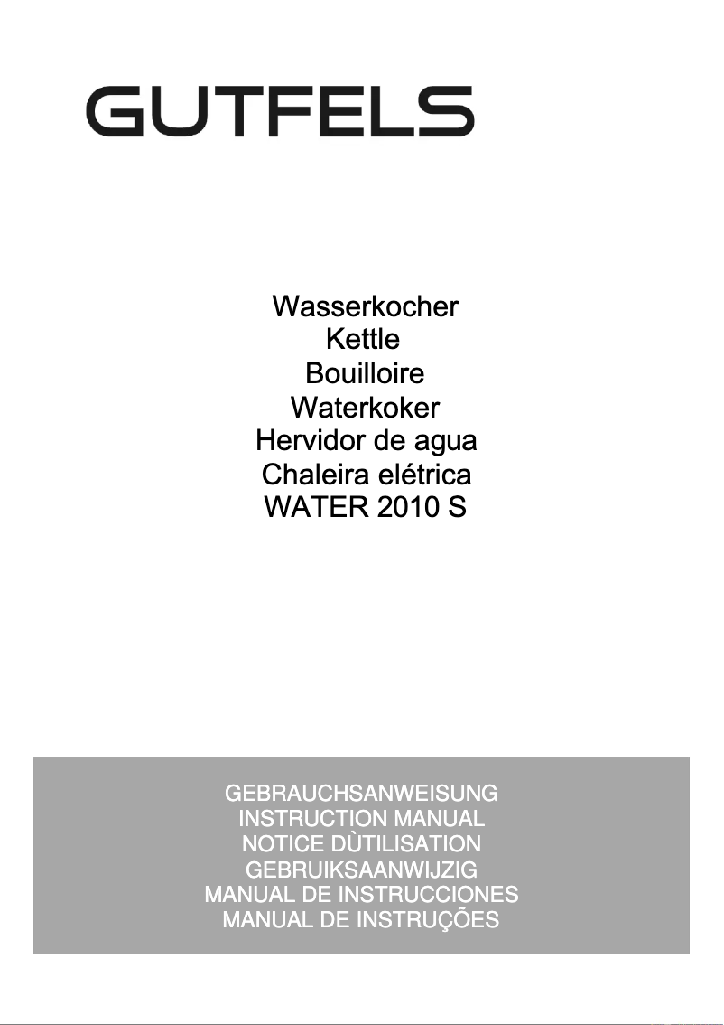 Página 1 del manual Manual de usuario GUTFELS WATER 2010 S