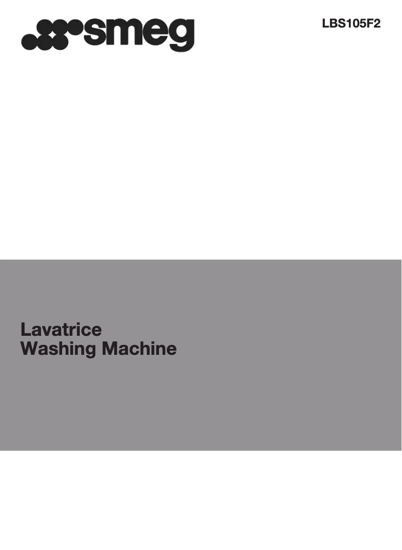 Página 1 del manual Manual de usuario Smeg LBS105F2