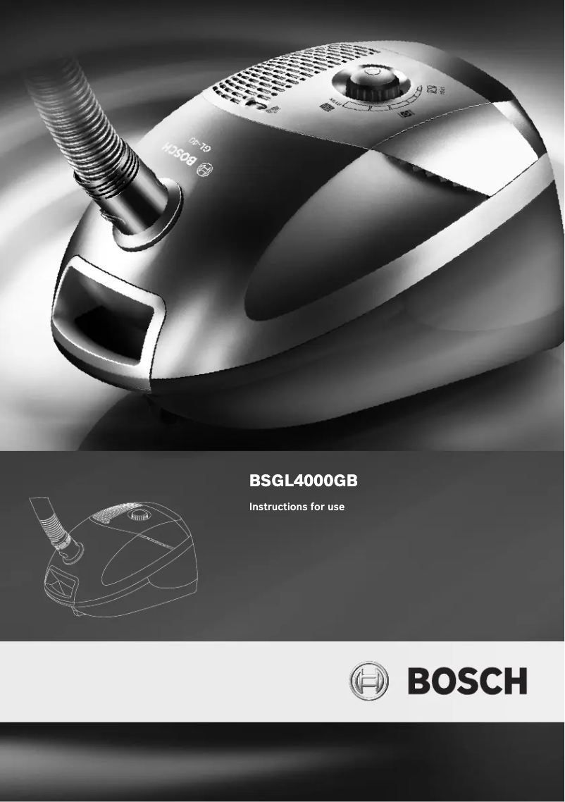 Página 1 del manual Manual de usuario Bosch BSGL4000GB