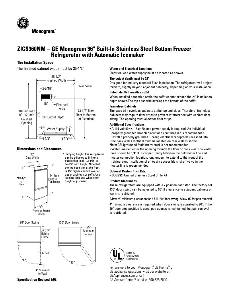 Imagen de la primera página del manual del dispositivo ZICS360NMRH