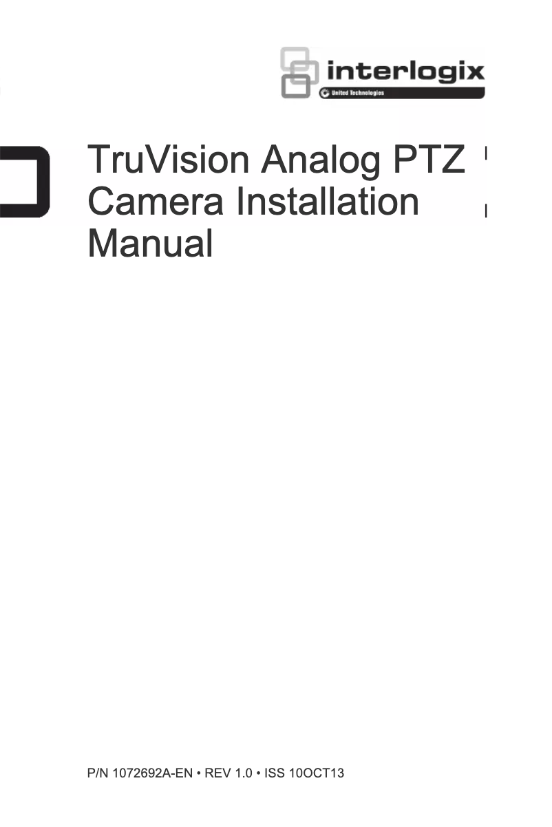 Página 1 del manual Manual de usuario Interlogix TruVision TVP-4105
