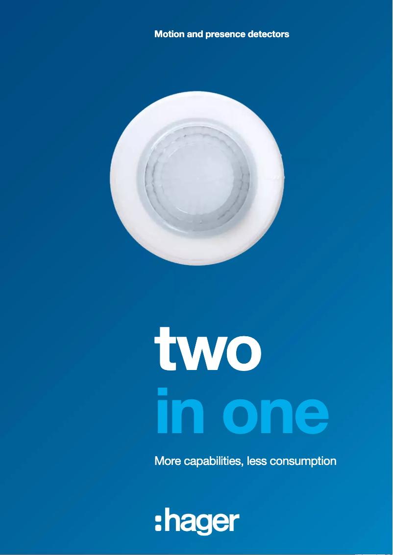 Página 1 del manual Folleto Hager EE805A