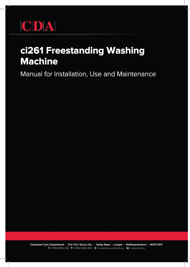 Página 1 del manual Manual de usuario CDA CI261