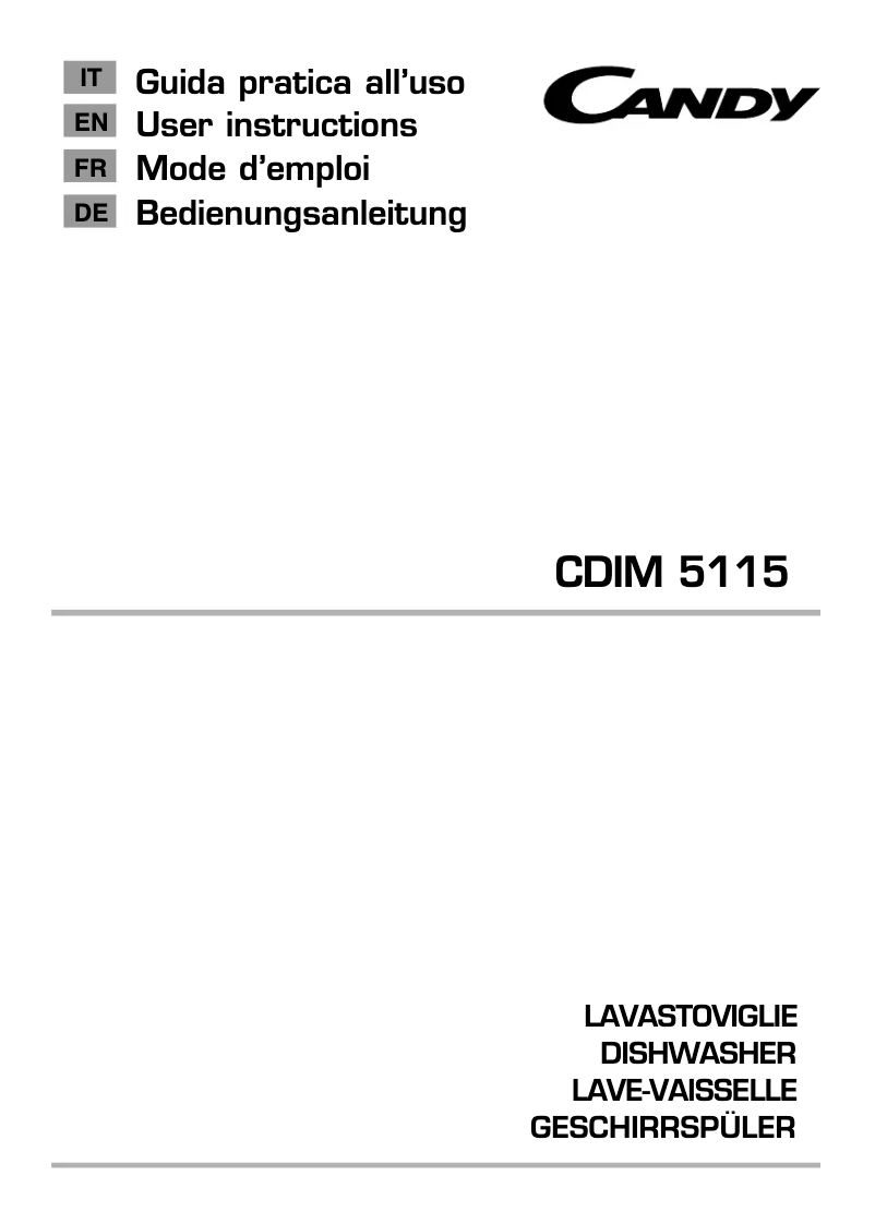 Imagen de la primera página del manual del dispositivo CDIM 3653