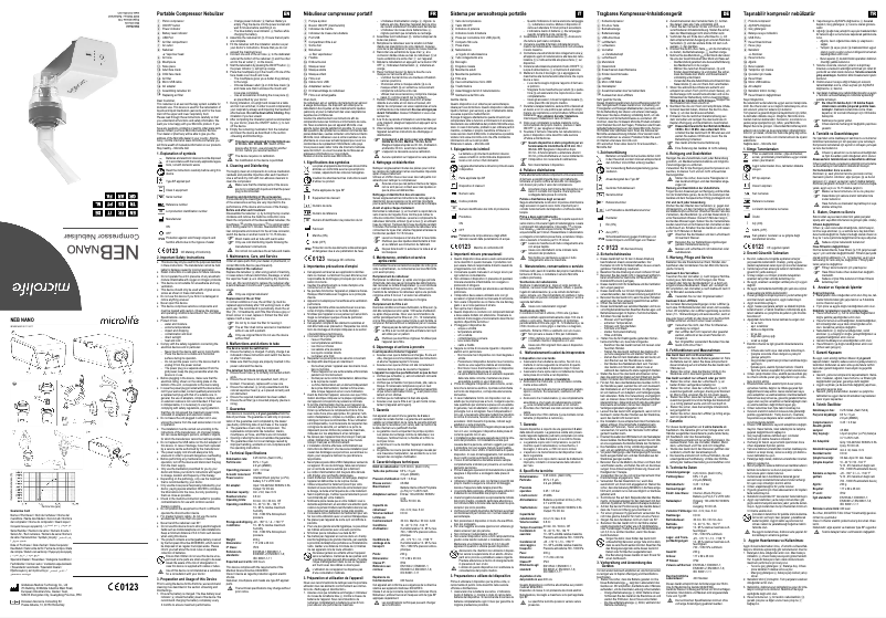 Página nº 1 - Manual de usuario Microlife NEB NANO