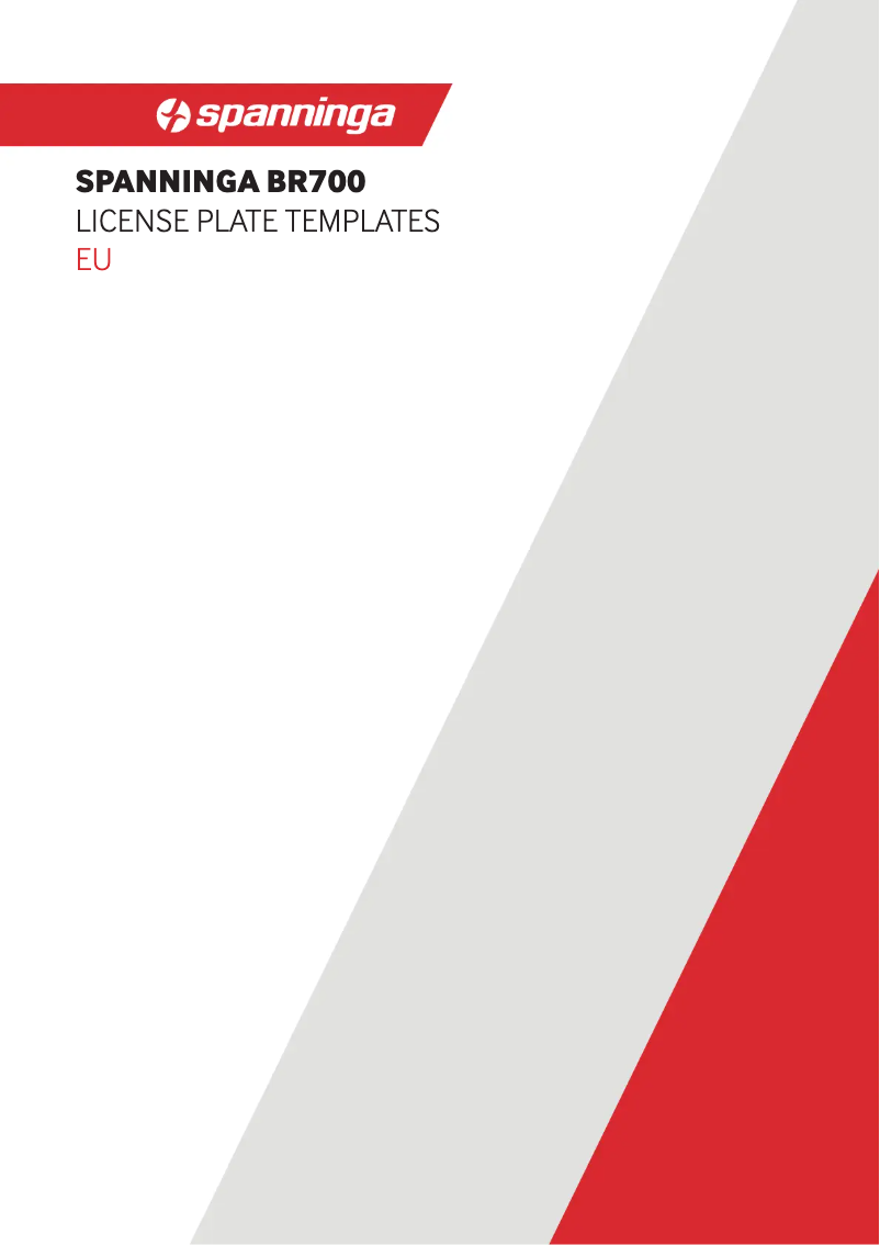 Página 1 del manual Manual de usuario Spanninga BR700