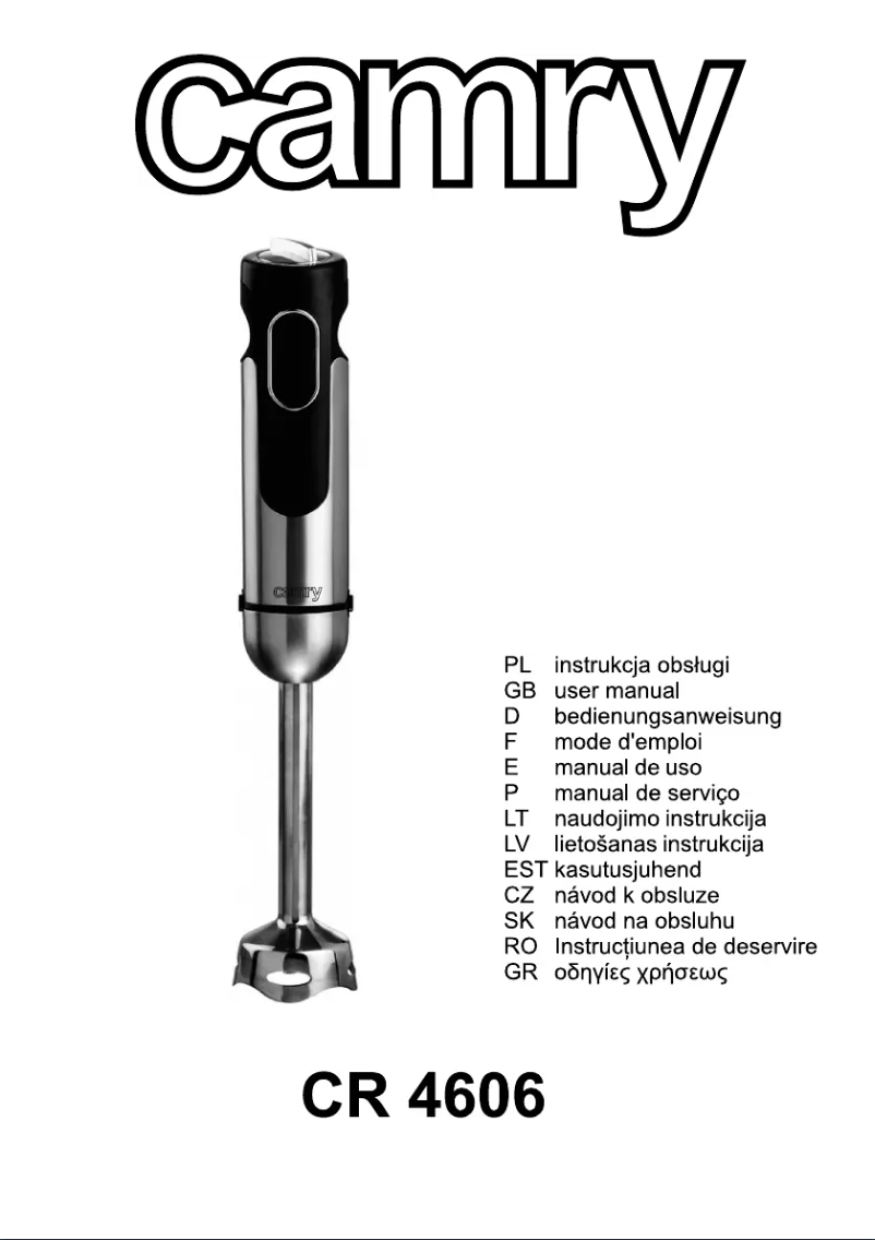 Imagen de la primera página del manual del dispositivo CR 4606