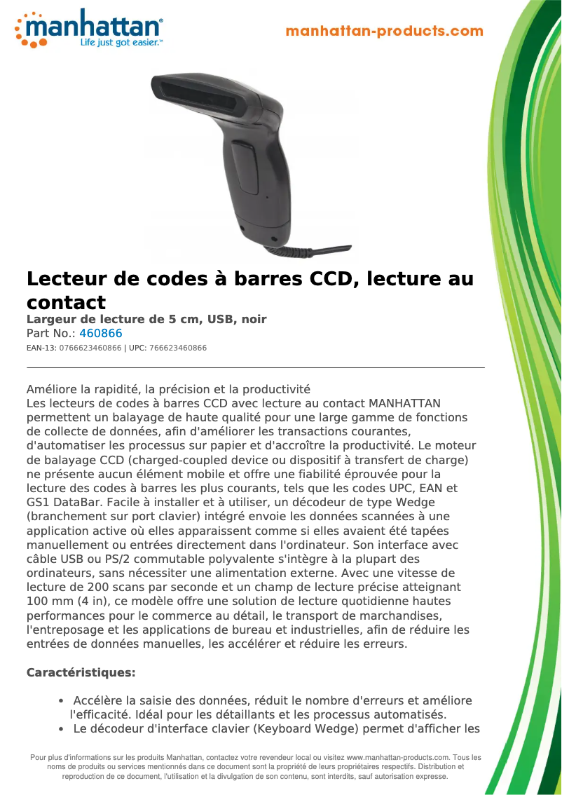 Página nº 1 - Ficha técnica Manhattan 460866