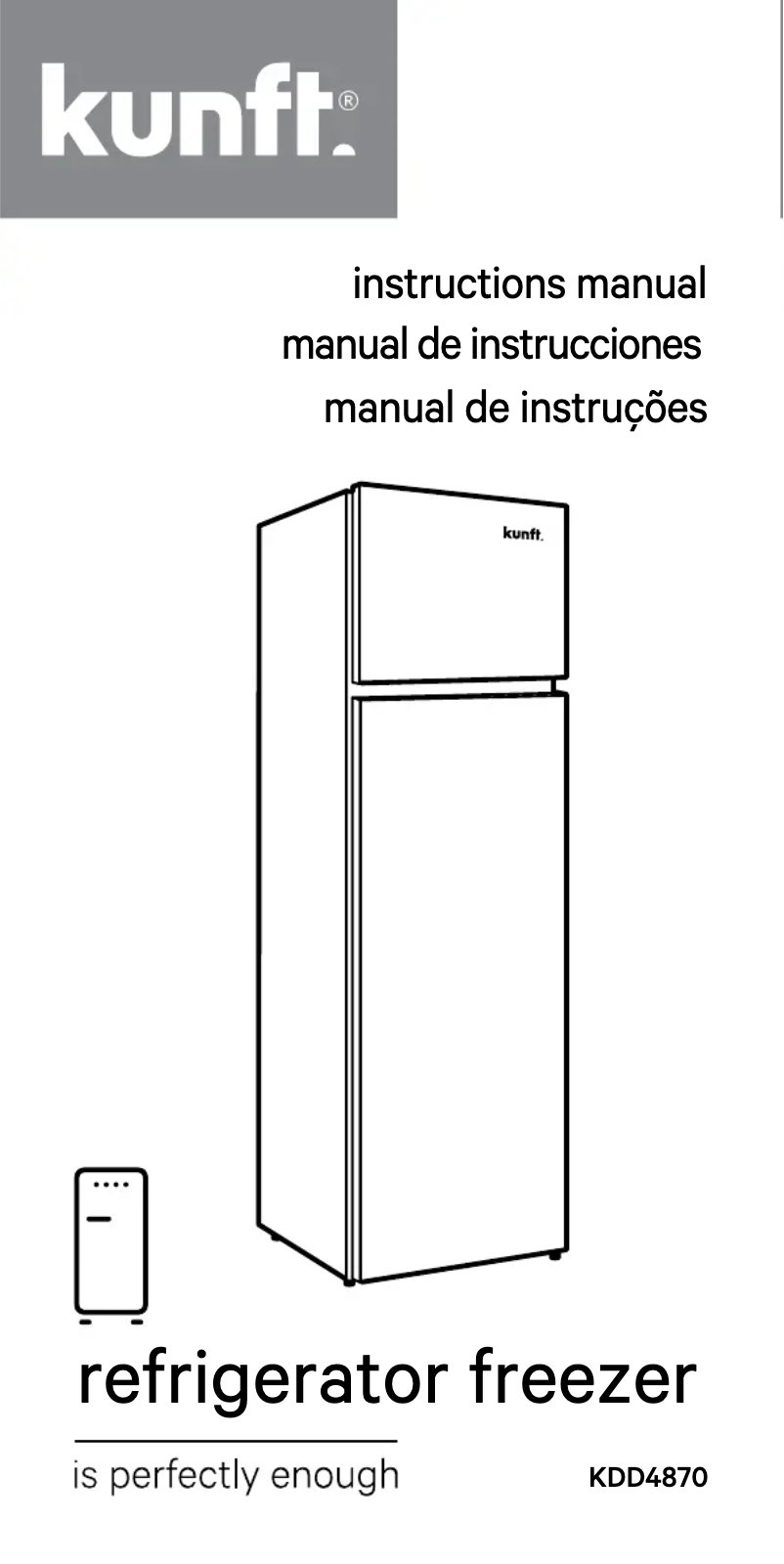 Página 1 del manual Manual de usuario Kunft KDD4870N