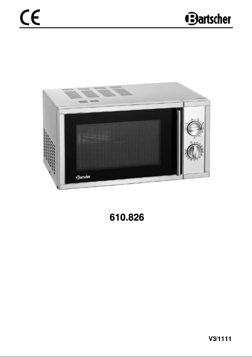 Página 1 del manual Manual de usuario Bartscher 610826