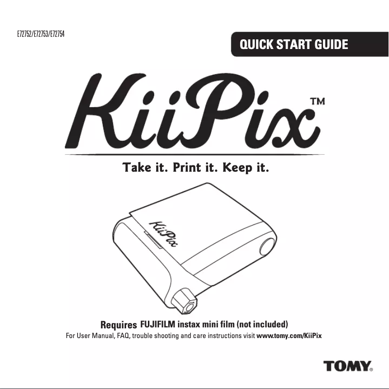 Imagen de la primera página del manual del dispositivo KiiPix