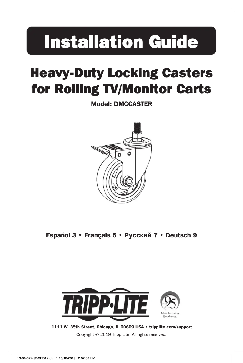 Imagen de la primera página del manual del dispositivo DMCCASTER
