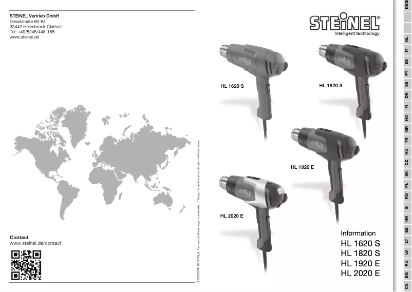 Página nº 1 - Manual de usuario Steinel HL 1620 S