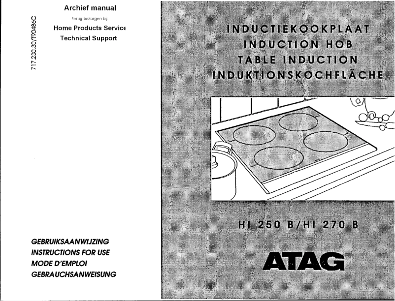 Página 1 del manual Manual de usuario Atag HI250B