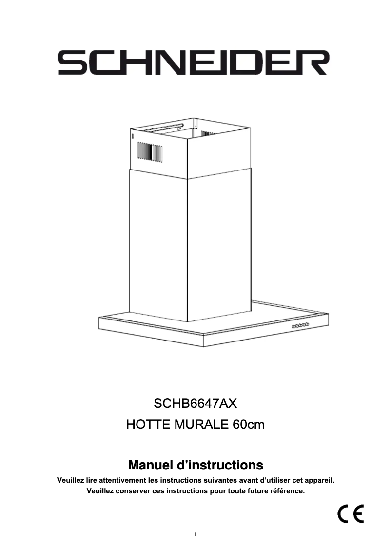 Imagen de la primera página del manual del dispositivo SCHB6647AX