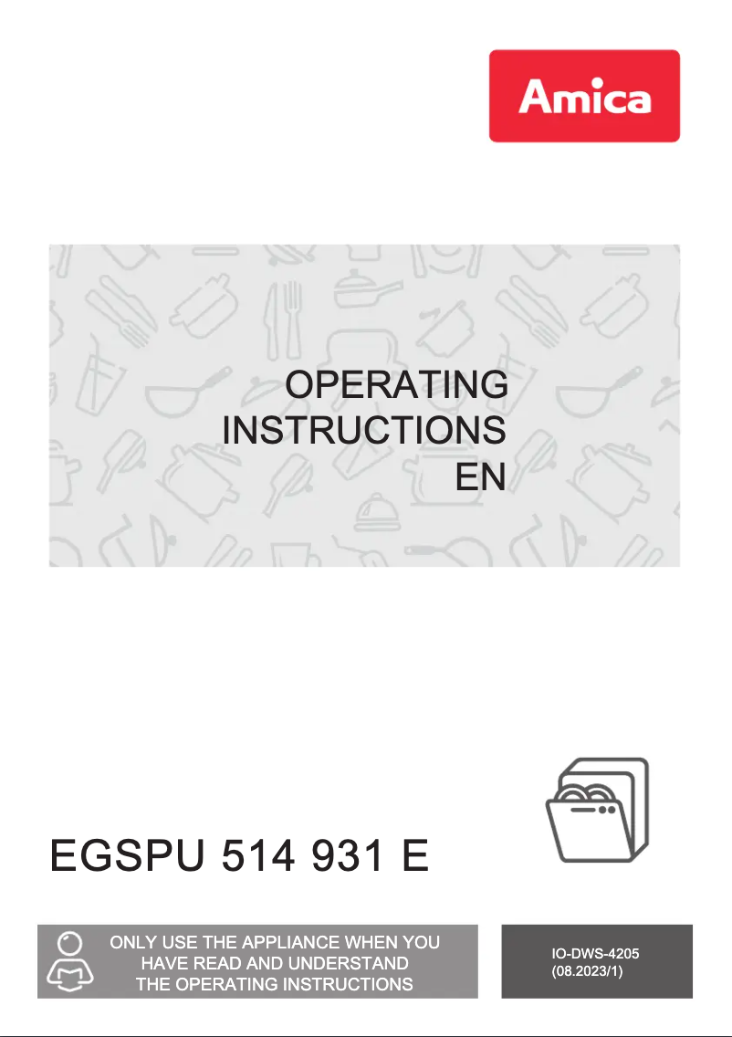 Página nº 1 - Manual de usuario Amica EGSPU 514 931 E