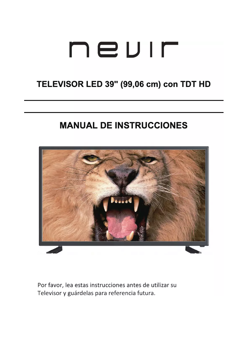 Imagen de la primera página del manual del dispositivo NVR-7409-39HD-N
