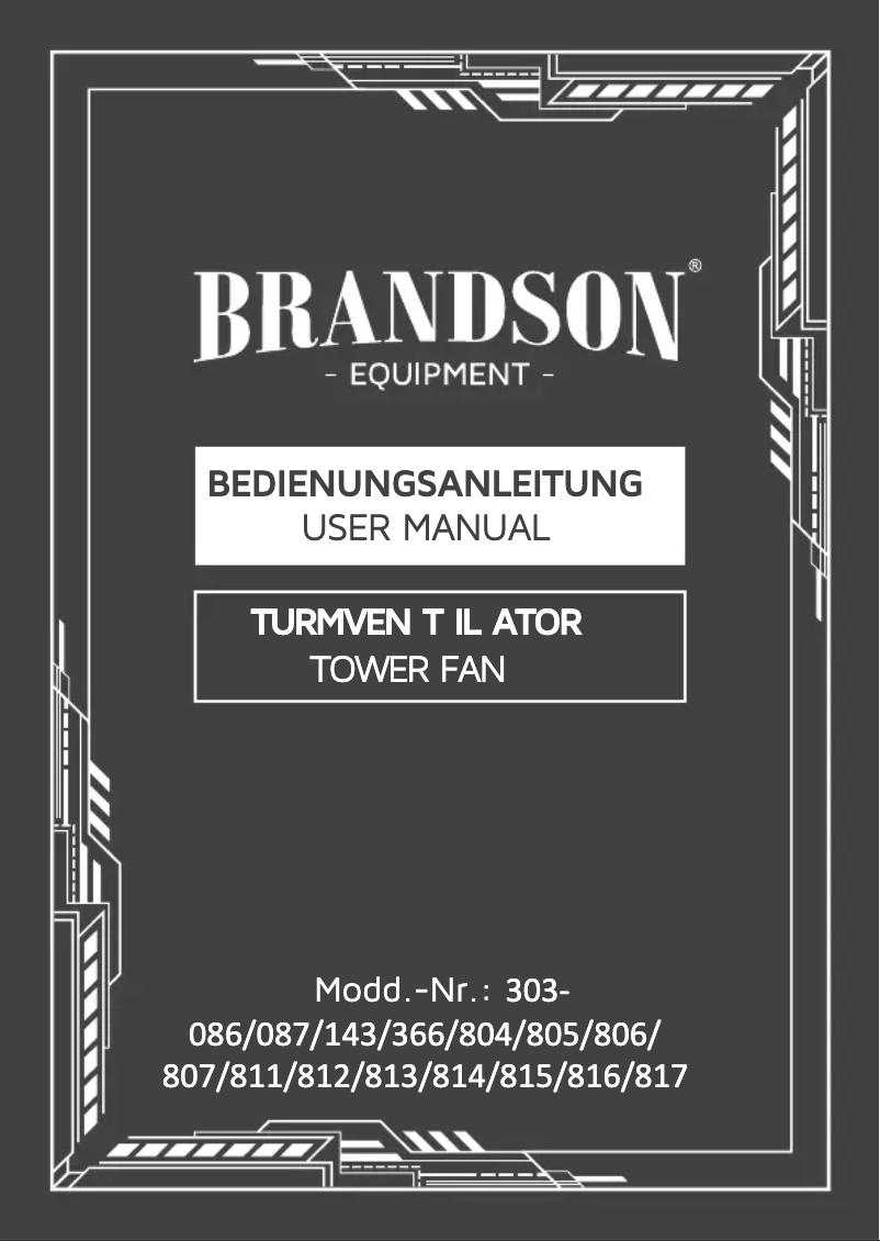 Página 1 del manual Manual de usuario Brandson 303804