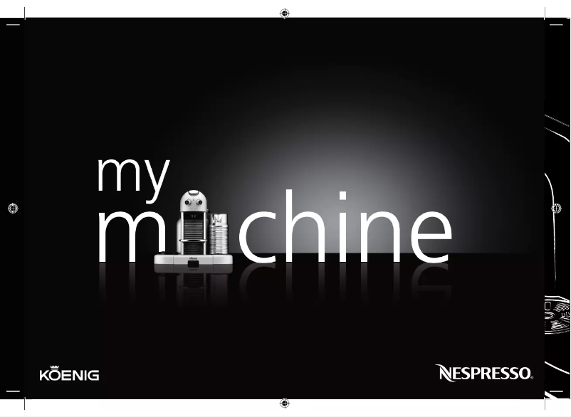 Página 1 del manual Manual de usuario Koenig B03123 Gran Maestria Platinum Nespresso