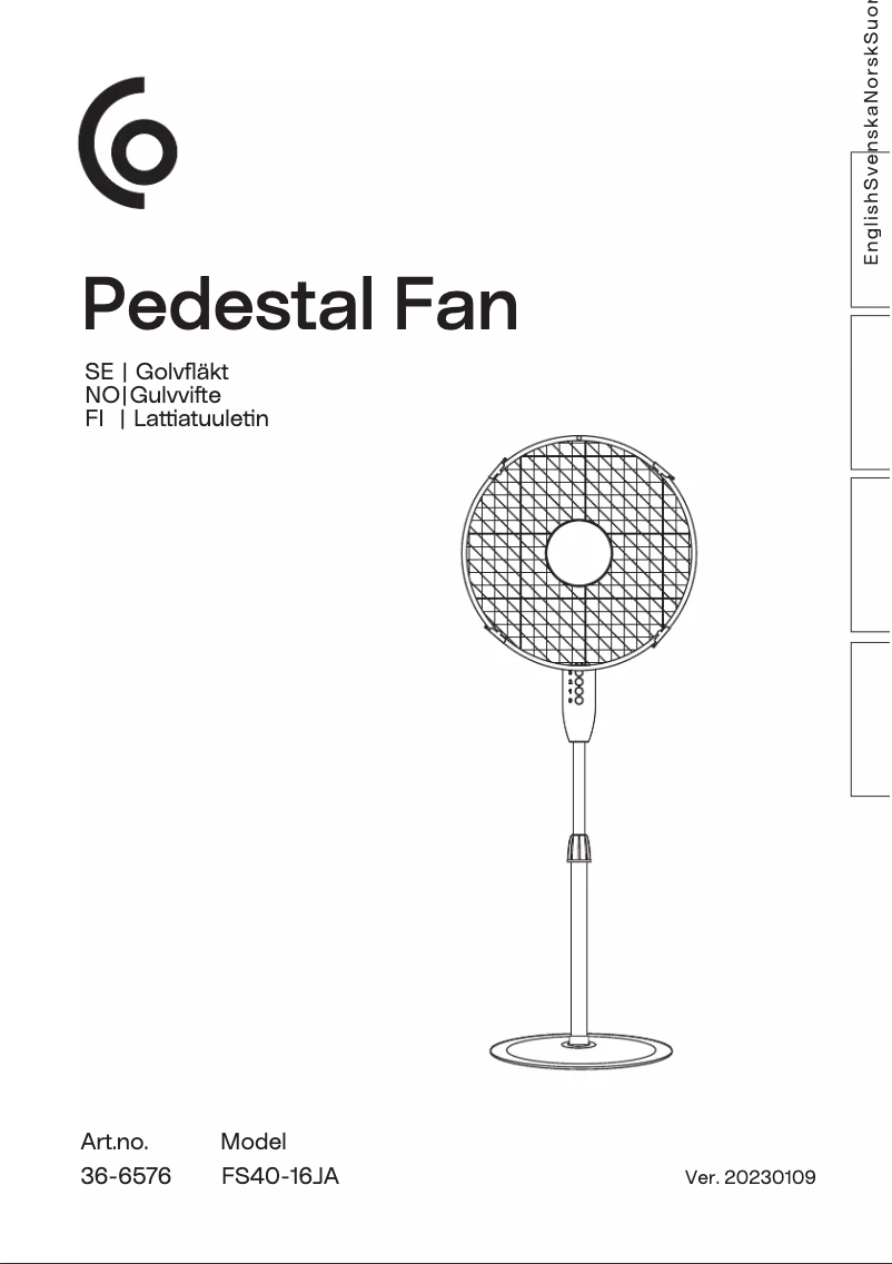 Página 1 del manual Manual de usuario Clas Ohlson FS40-16JA