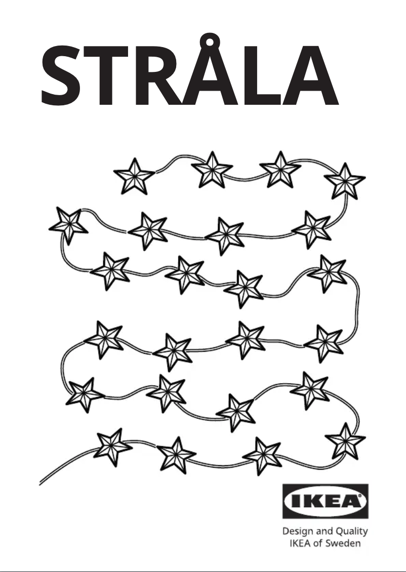 Imagen de la primera página del manual del dispositivo STRÅLA 105.631.41