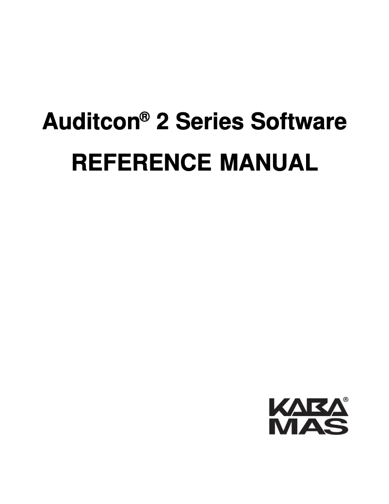 Imagen de la primera página del manual del dispositivo Auditcon 2