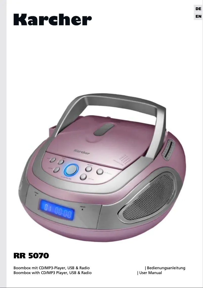 Página 1 del manual Manual de usuario Kärcher RR 5070