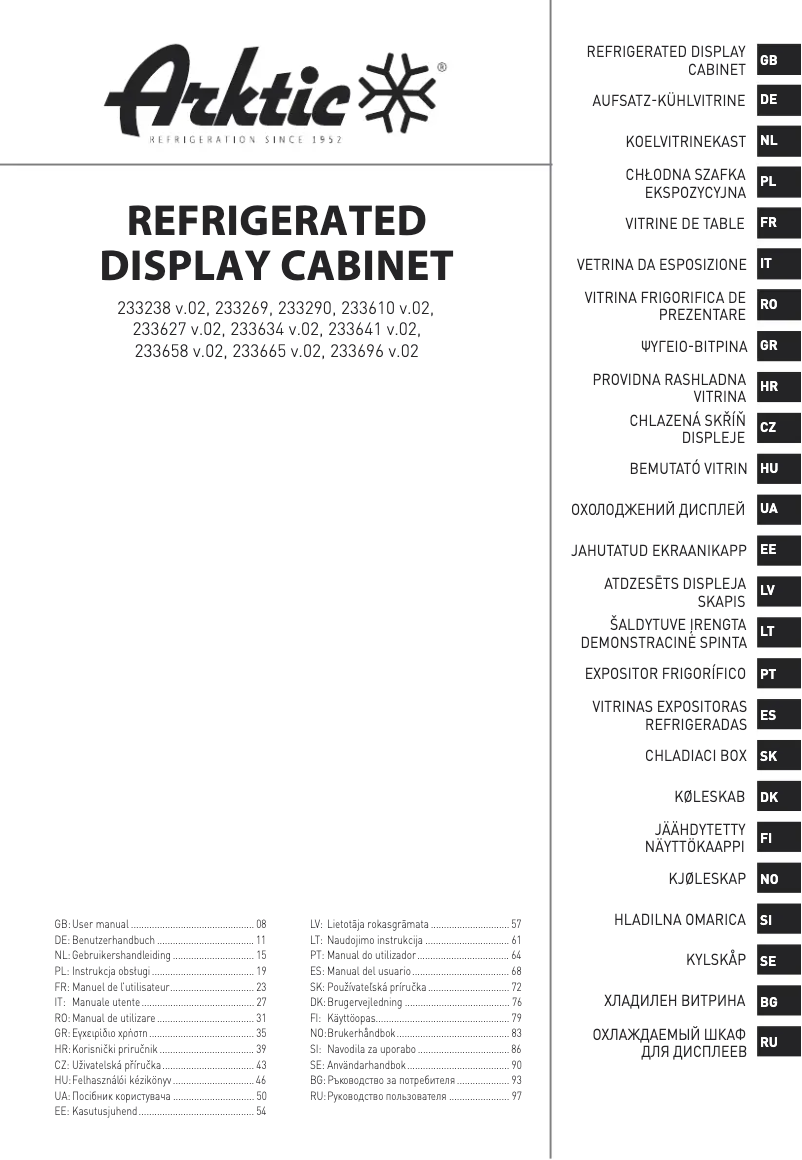 Página 1 del manual Manual de usuario Arktic 233658