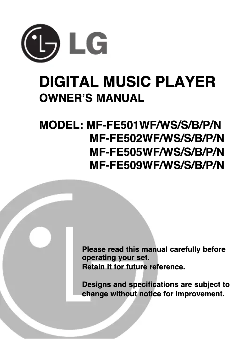 Imagen de la primera página del manual del dispositivo MF-FE502N
