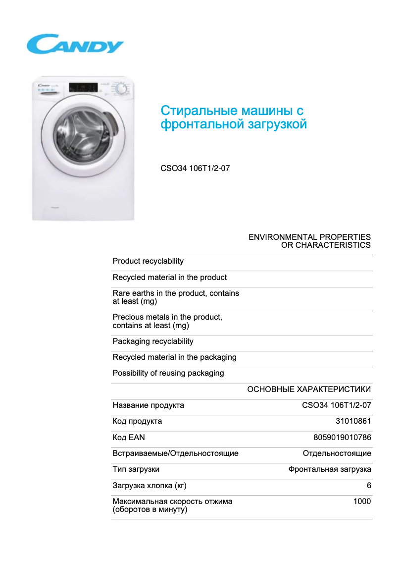 Imagen de la primera página del manual del dispositivo CSO34 106T1/2-07