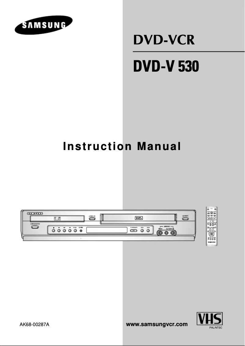 Página 1 del manual Manual de usuario Samsung DVD-V530
