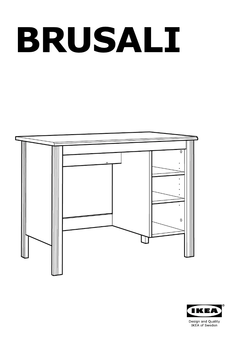 Página 1 del manual Manual de usuario Ikea BRUSALI 303.022.99