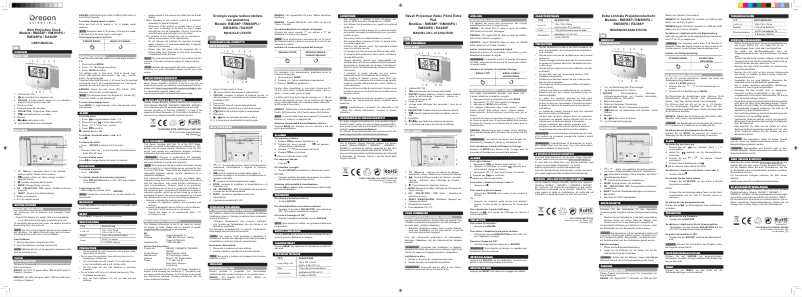 Página 1 del manual Manual de usuario Oregon Scientific RM368P