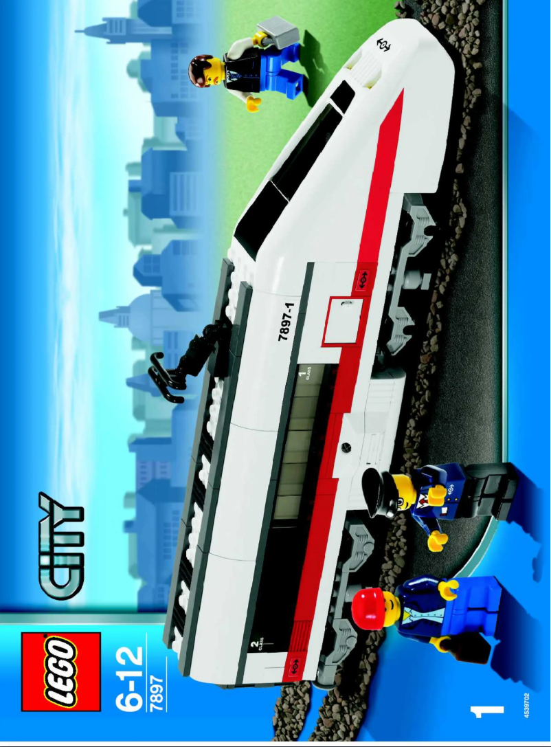 Página 1 del manual Instrucciones visuales Lego City Trains 7895