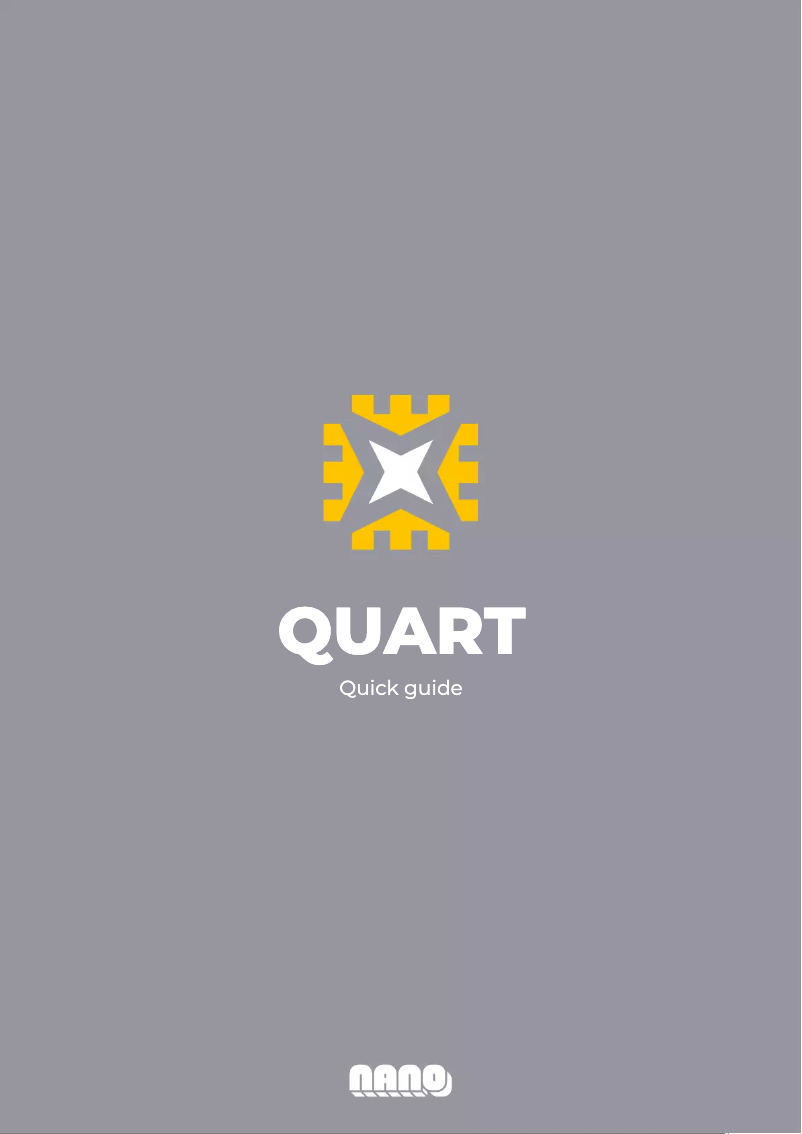Imagen de la primera página del manual del dispositivo QUART