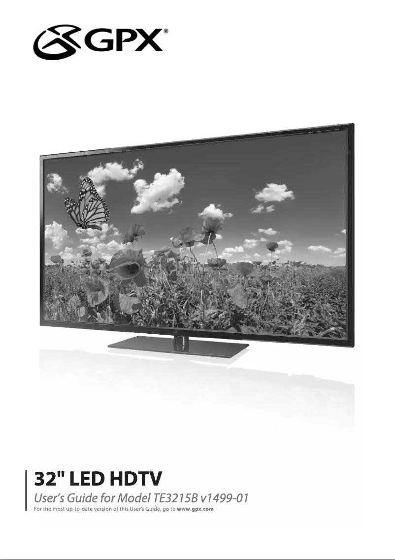 Página 1 del manual Manual de usuario GPX TE3215B