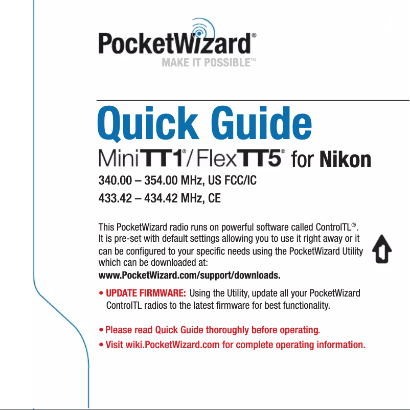 Página 1 del manual Manual de usuario PocketWizard FlexTT5