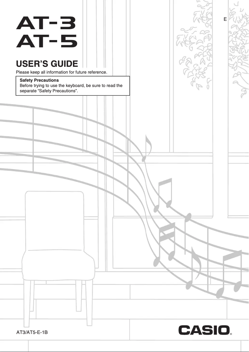 Página 1 del manual Manual de usuario Casio AT-5