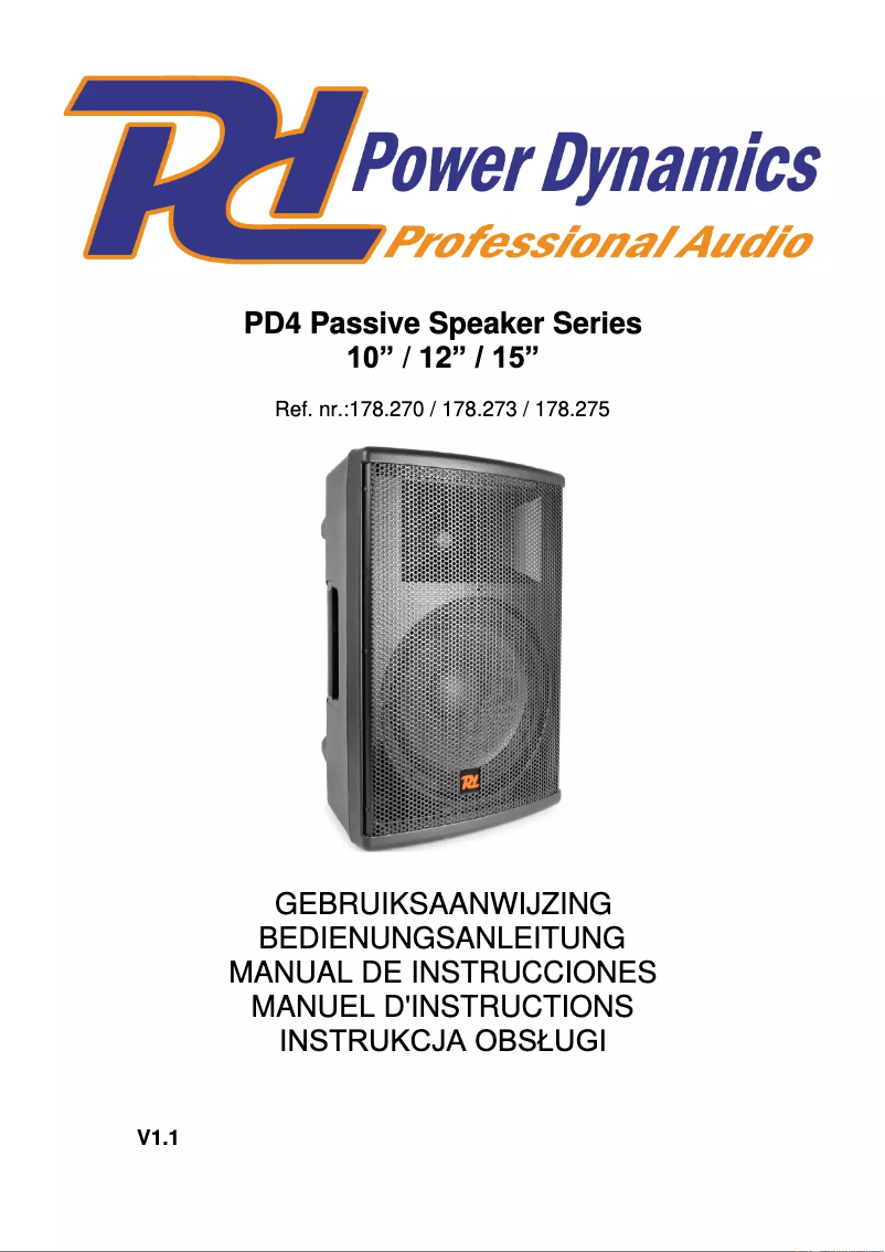 Imagen de la primera página del manual del dispositivo PD412P