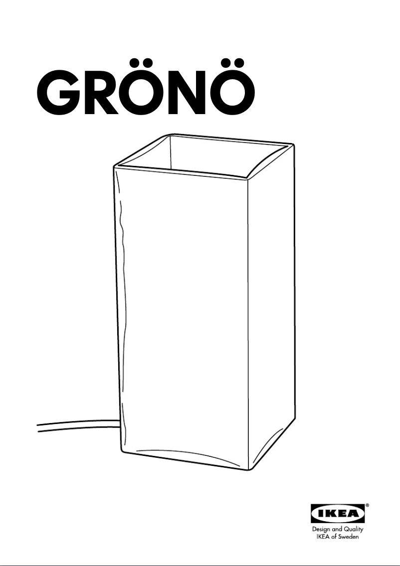 Imagen de la primera página del manual del dispositivo GRONO