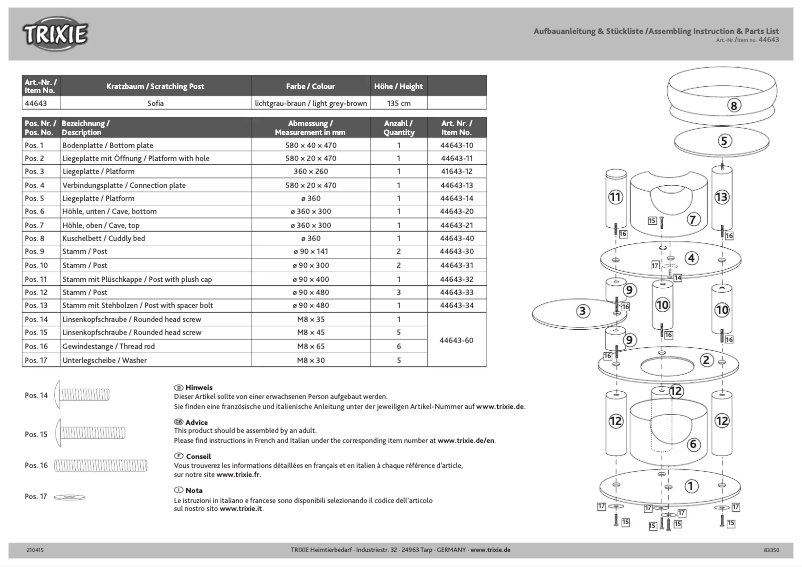 Imagen de la primera página del manual del dispositivo Sofia