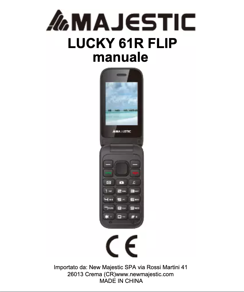 Imagen de la primera página del manual del dispositivo TLF-LUCKY 61R FLIP