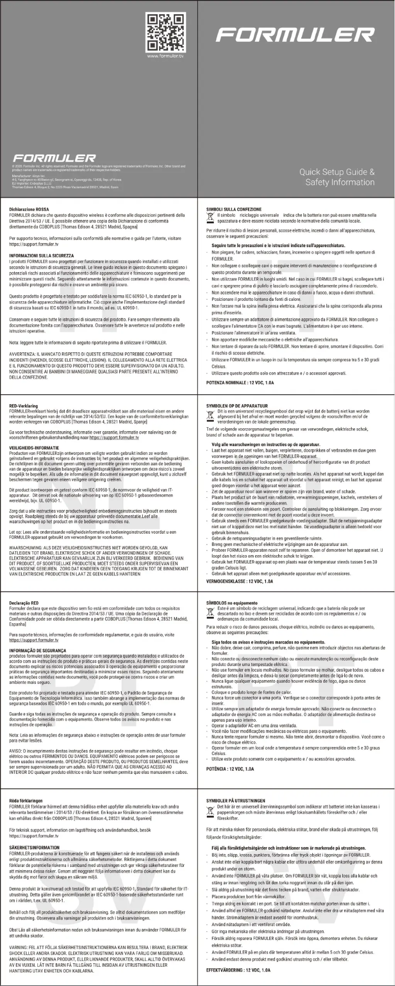 Imagen de la primera página del manual del dispositivo Z8
