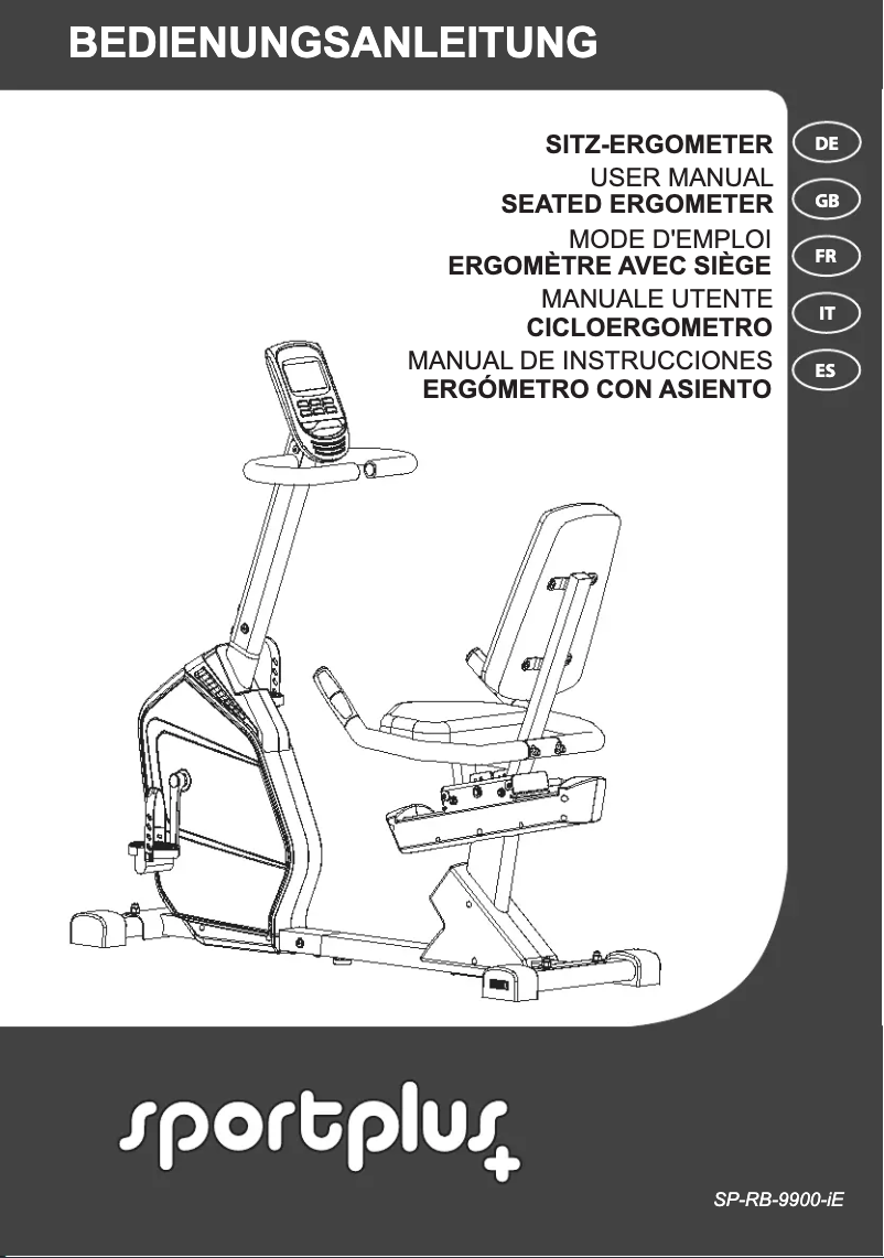 Página nº 1 - Manual de usuario SportPlus SP-RB-9900-iE
