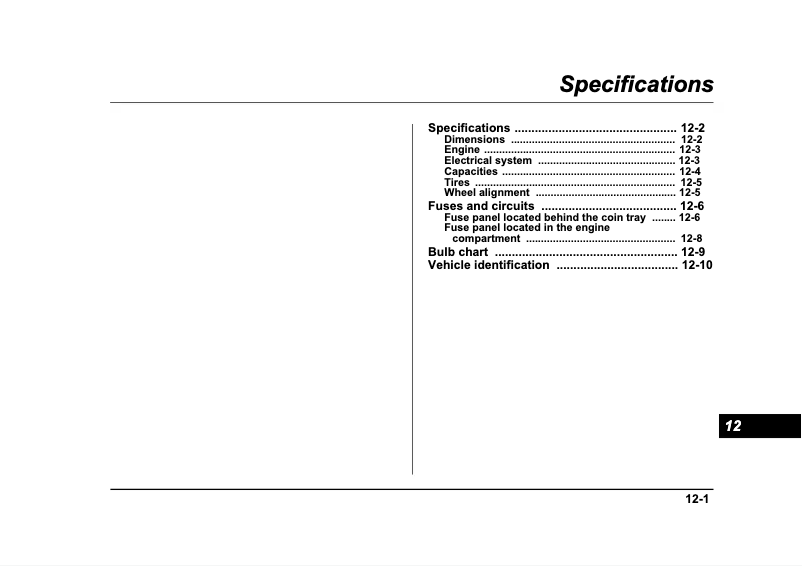 Imagen de la primera página del manual del dispositivo Forester (2005)
