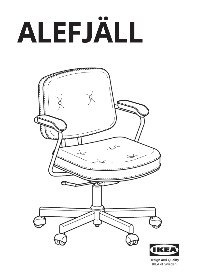 Imagen de la primera página del manual del dispositivo ALEFJÄLL 404.199.82