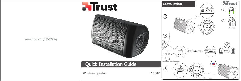 Página nº 1 - Manual de usuario Trust Portable Boombox 18502